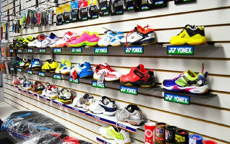 Badminton shoes and gear at Markham Badminton pro shop